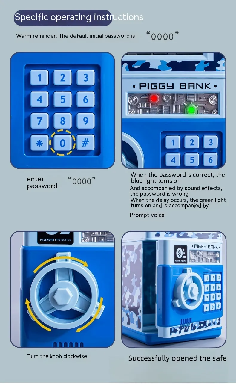Mini ATM Password Protected BANK