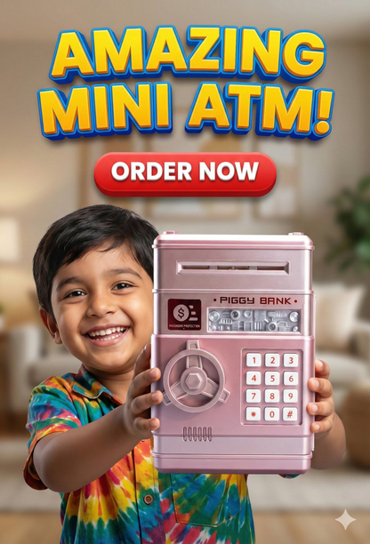 Mini ATM Password Protected BANK